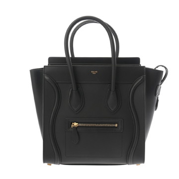 セリーヌ ラゲージ マイクロ ブラック 189793HSC.38NO グレインドカーフ レディース バッグ 【中古】【bag】