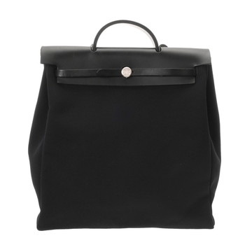 エルメス エールバッグ MM ブラック トワルオフィシエ/ヴァッシュハンター ユニセックス バッグ 【中古】【bag】