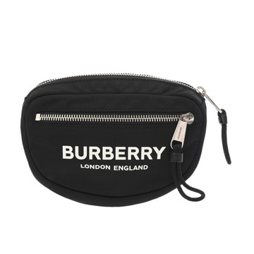 バーバリー ロゴ ウエストポーチ ブラック 8014519 ナイロン ユニセックス バッグ 【中古】【bag】