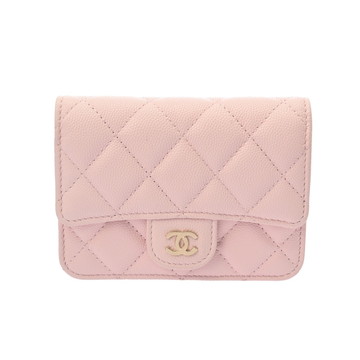 シャネル マトラッセ チェーンクラッチ ピンク ソフトキャビアスキン レディース バッグ 【中古】【bag】