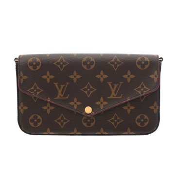 ルイ ヴィトン モノグラム ポシェット フェリシー  フューシャ M61276 モノグラムキャンバス レディース バッグ 【中古】【bag】