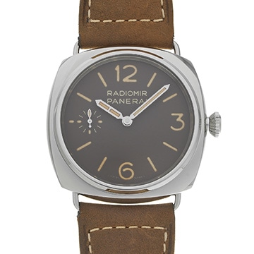 パネライ ラジオミール オフィチーネ オンラインブティック 300本限定 PAM01385 ブラウン メンズ 時計 【中古】【wristwatch】