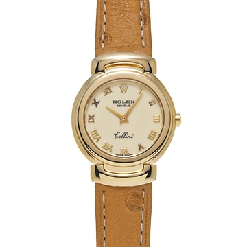 ロレックス チェリーニ 6621/8 アイボリー レディース 時計 【中古】【wristwatch】