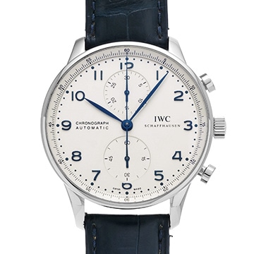 IWC ポルトギーゼ クロノグラフ IW371446 シルバー メンズ 時計 【中古】【wristwatch】