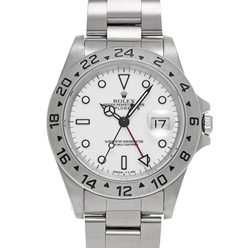 ロレックス エクスプローラーII 16570 ホワイト メンズ 時計 【中古】【wristwatch】