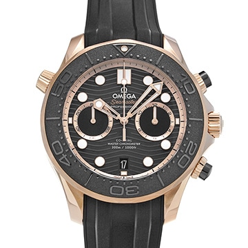 オメガ シーマスター ダイバー300 コーアクシャル マスタークロノメーター クロノグラフ 210.62.44.51.01.001 ブラック メンズ 時計 【中古】【wristwatch】