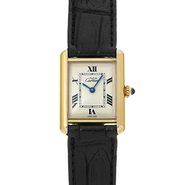 カルティエ マストタンク SM W1013654 アイボリー レディース 時計 【中古】【wristwatch】
