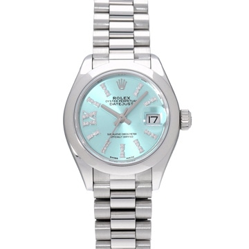 ロレックス レディ デイトジャスト 28 279166 アイスブルー レディース 時計 【中古】【wristwatch】
