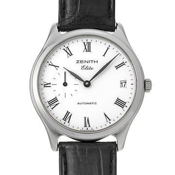 ゼニス エリート 01.0040.680/34 ホワイト メンズ 時計 【中古】【wristwatch】