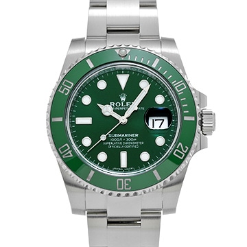 ロレックス サブマリーナ デイト 116610LV グリーン メンズ 時計 【中古】【wristwatch】