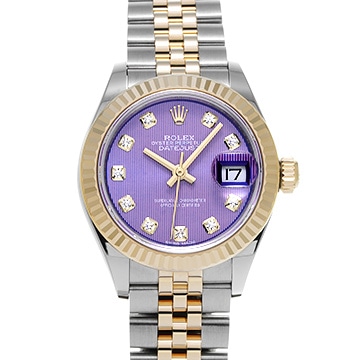 ロレックス レディ デイトジャスト 28 279173G ラベンダータペストリー/ダイヤモンド レディース 時計 【中古】【wristwatch】