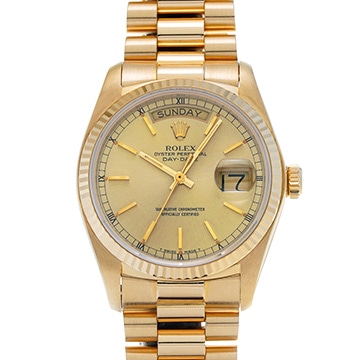 ロレックス デイデイト 18038 シャンパン メンズ 時計 【中古】【wristwatch】