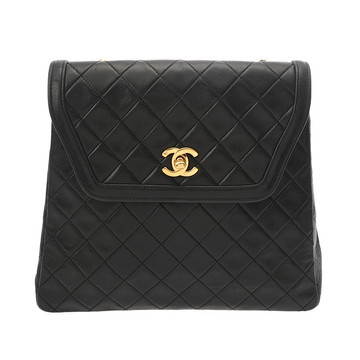 シャネル マトラッセ チェーンショルダー ブラック ラムスキン レディース バッグ 【中古】【bag】