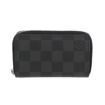 ルイ ヴィトン ダミエグラフィット ジッピ―コインパース ブラック N63076 ダミエキャンバス メンズ 財布 【中古】【purse】