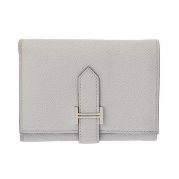 エルメス ベアン コンビネ ブルーグラシエ ヴォーエプソン レディース 財布 【中古】【purse】