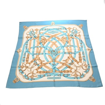エルメス カレ 90 CAVALCADOUR マルチカラー シルク100％ レディース 【中古】【other】