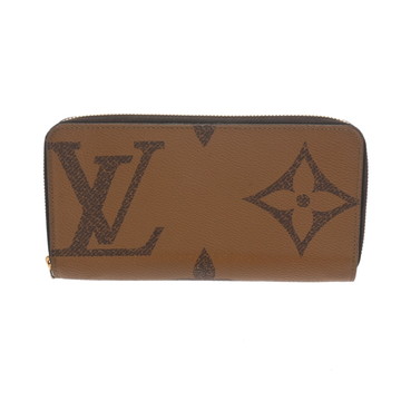 ルイ ヴィトン モノグラムジャイアントリバース ジッピーウォレット ブラウン M69353 モノグラムジャイアントキャンバス ユニセックス 財布 【中古】【purse】