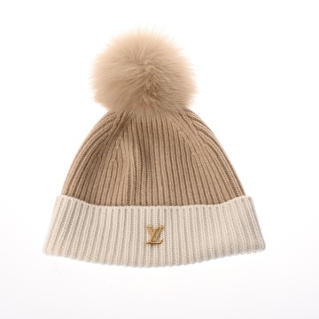 ルイ ヴィトン ビーニー･LV コールド スパーク ベージュ M79396 カシミヤ100%  メンズ 帽子 【中古】【other】