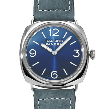 パネライ ラジオミール オフィチーネ PAM01383 ブルー メンズ 時計 【中古】【wristwatch】