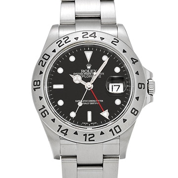 ロレックス エクスプローラーII 16570 ブラック メンズ 時計 【中古】【wristwatch】