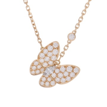 ヴァン クリーフ&アーペル ドゥパピヨン ネックレス ゴールド VCARP3DP00 K18イエローゴールド YG レディース ジュエリー 【中古】【jewelry】