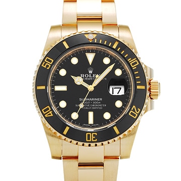 ロレックス サブマリーナ デイト 116618LN ブラック メンズ 時計 【中古】【wristwatch】