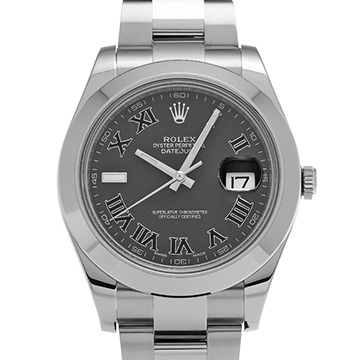 ロレックス デイトジャストII 116300 ブラック メンズ 時計 【中古】【wristwatch】