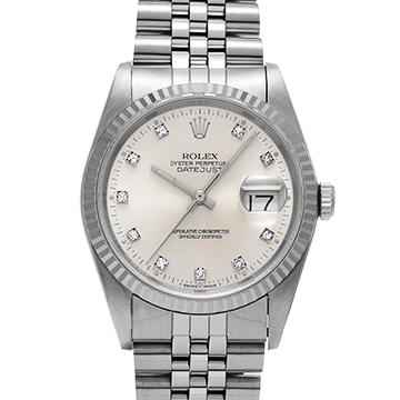 ロレックス デイトジャスト 16234G シルバー/ダイヤモンド メンズ 時計 【中古】【wristwatch】
