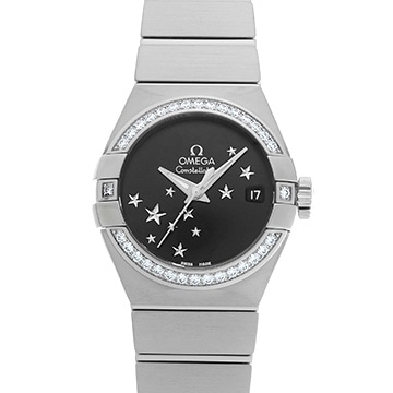 オメガ コンステレーション ブラッシュ クロノメーター 123.15.27.20.01.001 ブラック/ダイヤモンド レディース 時計 【新品】【wristwatch】