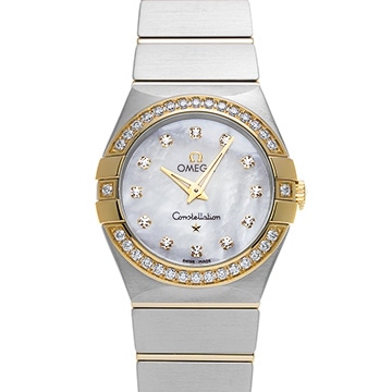 オメガ コンステレーション ポリッシュ クォーツ 123.25.27.60.55.003 ホワイトシェル/ダイヤモンド レディース 時計 【新品】【wristwatch】