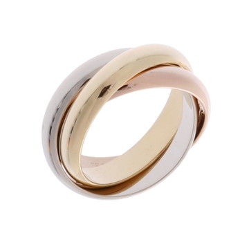 カルティエ トリニティリング #52 ゴールド K18イエローゴールド YG/K18ピンクゴールド PG/K18ホワイトゴールドWG レディース ジュエリー 【中古】【jewelry】