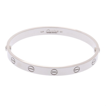 カルティエ ラブブレスレット #17 旧型 シルバー K18ホワイトゴールド WG レディース ジュエリー 【中古】【jewelry】