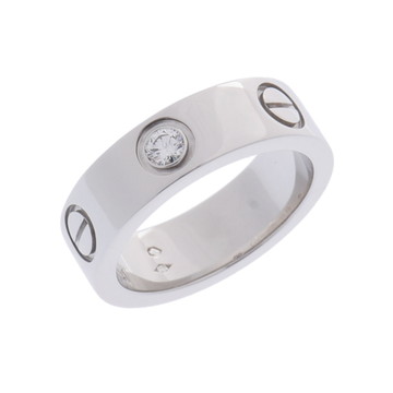 カルティエ ラブリング #48 1PD シルバー B4046748 Pt950プラチナ レディース ジュエリー 【中古】【jewelry】