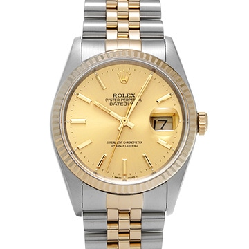 ロレックス デイトジャスト 16233 シャンパン メンズ 時計 【中古】【wristwatch】