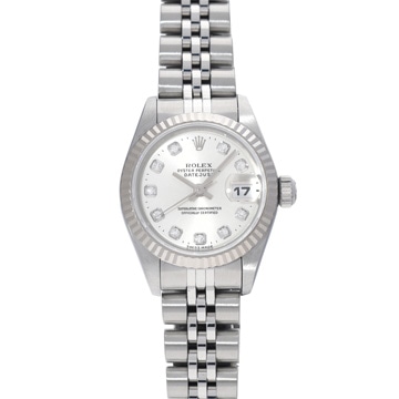 ロレックス デイトジャスト 69174G シルバー/ダイヤモンド レディース 時計 【中古】【wristwatch】