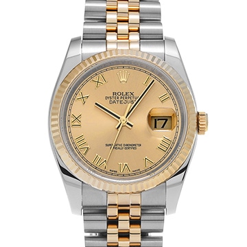 ロレックス デイトジャスト 116233 シャンパン メンズ 時計 【中古】【wristwatch】
