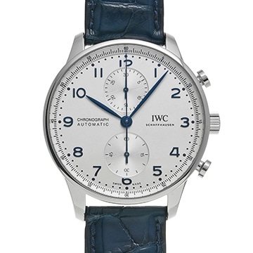 IWC ポルトギーゼ クロノグラフ IW371605 シルバー メンズ 時計 【中古】【wristwatch】