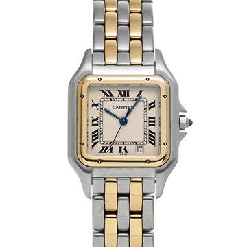 カルティエ パンテール MM W25028B6 アイボリー ユニセックス 時計 【中古】【wristwatch】