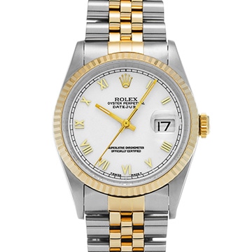 ロレックス デイトジャスト 16233 ホワイト メンズ 時計 【中古】【wristwatch】
