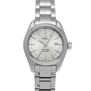 オメガ シーマスター アクアテラ クォーツ 2577.30 シルバー レディース 時計 【中古】【wristwatch】