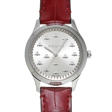 グッチ Gタイムレス 126.4 シルバー レディース 時計 【中古】【wristwatch】