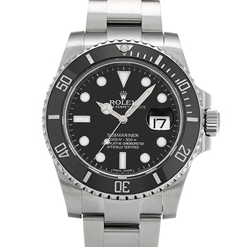 ロレックス サブマリーナ デイト 116610LN ブラック メンズ 時計 【中古】【wristwatch】