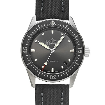 ブランパン フィフティ ファゾムス バチスカーフ 5100B-1110-B52A メテオグレー メンズ 時計 【中古】【wristwatch】