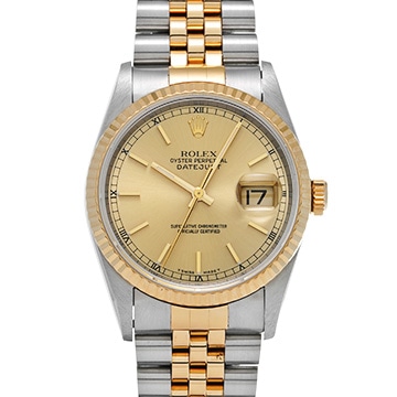 ロレックス デイトジャスト 16233 シャンパン メンズ 時計 【中古】【wristwatch】