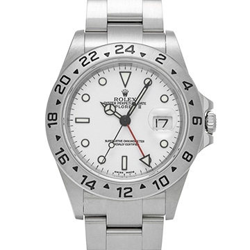 ロレックス エクスプローラーII 16570 ホワイト メンズ 時計 【中古】【wristwatch】