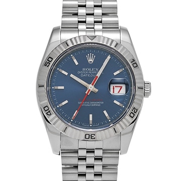 ロレックス デイトジャスト ターノグラフ 116264 ブルー メンズ 時計 【中古】【wristwatch】