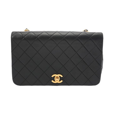 シャネル マトラッセ チェーンショルダー ブラック ラムスキン レディース バッグ 【中古】【bag】