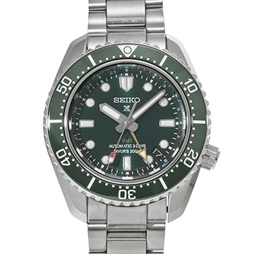 セイコー プロスペックス ダイバースキューバ 1968 メカニカルダイバーズ 現代デザイン GMT SBEJ009 グリーン メンズ 時計 【中古】【wristwatch】