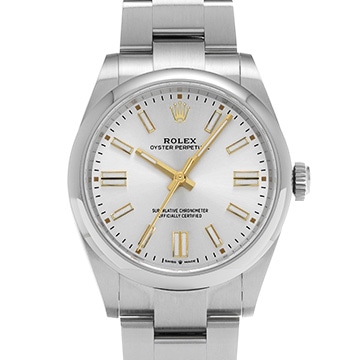 ロレックス オイスターパーペチュアル 41 134300 シルバー メンズ 時計 【中古】【wristwatch】