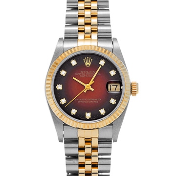 ロレックス デイトジャスト 31 68273G チェリー・グラデーション/ダイヤモンド ユニセックス 時計 【中古】【wristwatch】